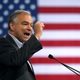 Democratic vice presidential candidate Sen. Tim Kaine (D-Va.) speaks during a campaign rally at Florida International University Panther Arena on July 23, 2016, in Miami.
Justin Sullivan/Getty Images